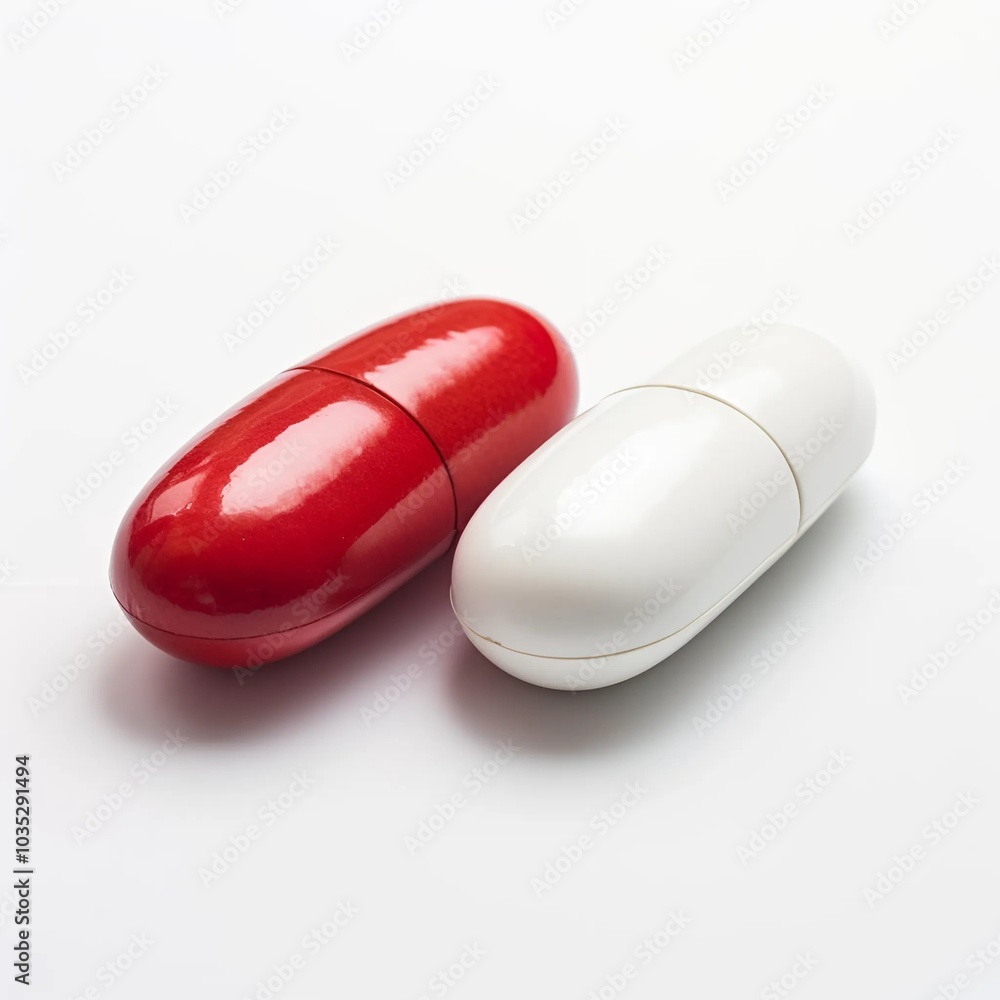 pills with white background Generative AI pills with white background Generative AI