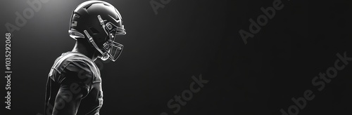 Football Player Silhouette.