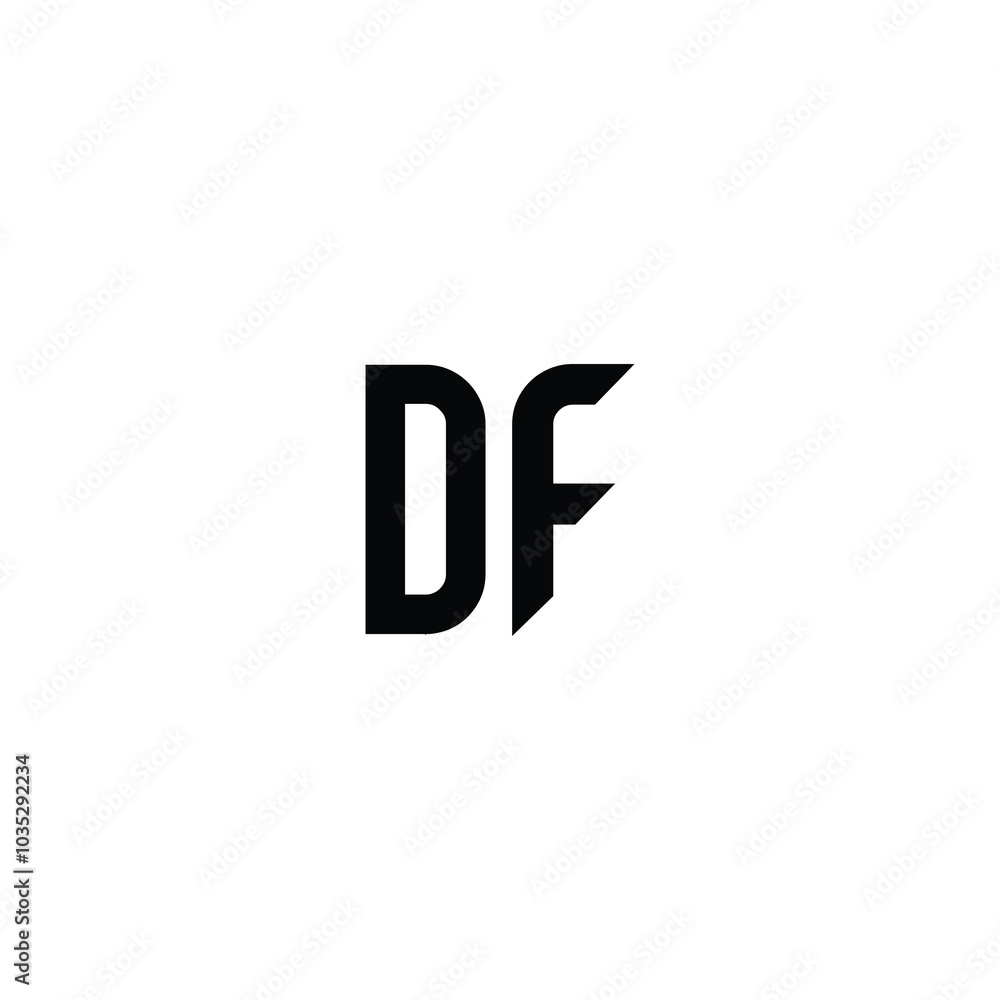 DF monogram logo design letter text name symbol monochrome logotype alphabet character simple logo DF monogram logo design letter text name symbol monochrome logotype alphabet character simple logo