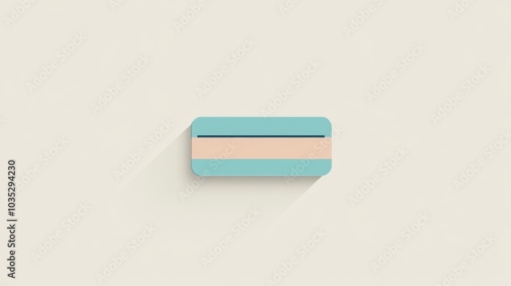 A blue and pink rectangle with a white background A blue and pink rectangle with a white background