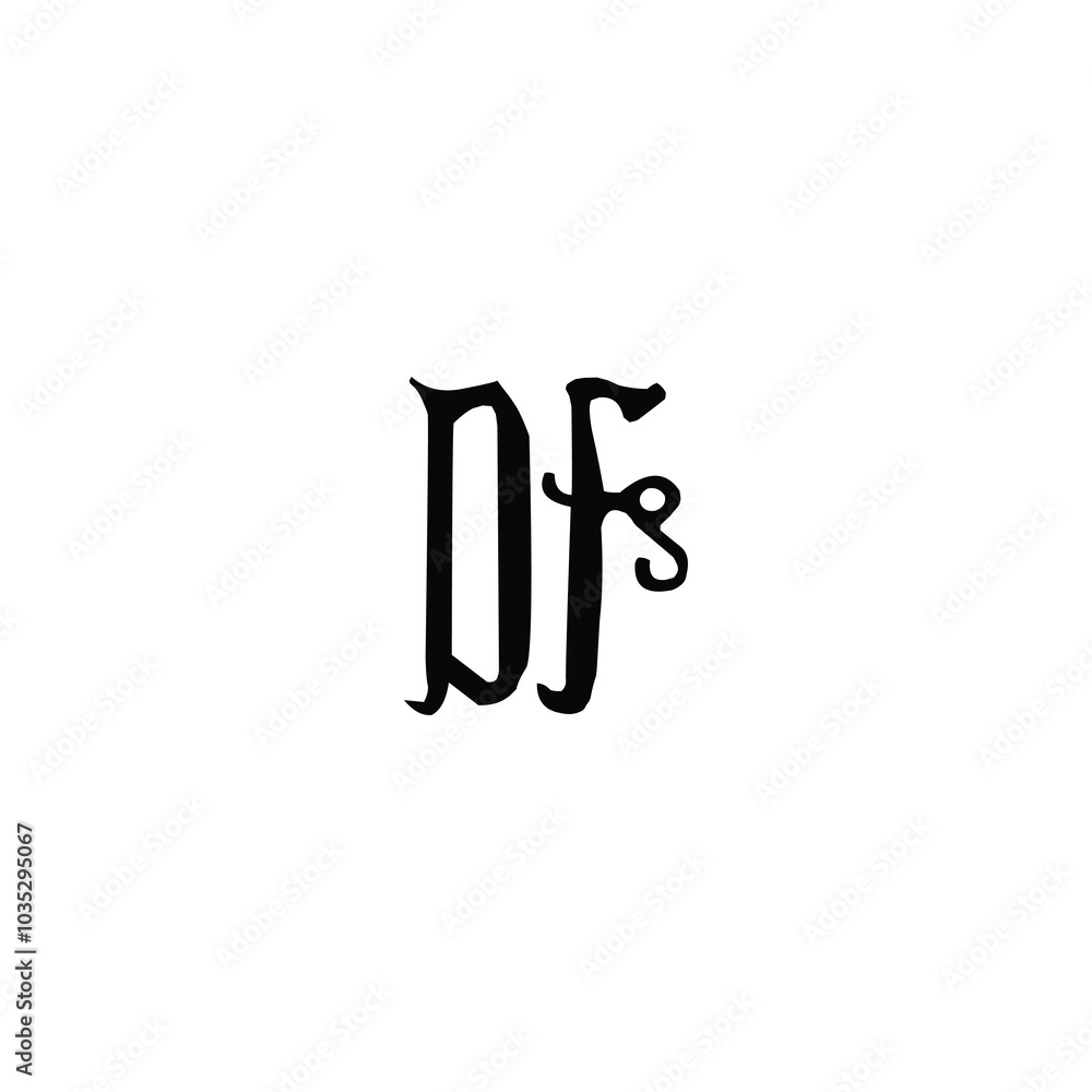 DF monogram logo design letter text name symbol monochrome logotype alphabet character simple logo DF monogram logo design letter text name symbol monochrome logotype alphabet character simple logo