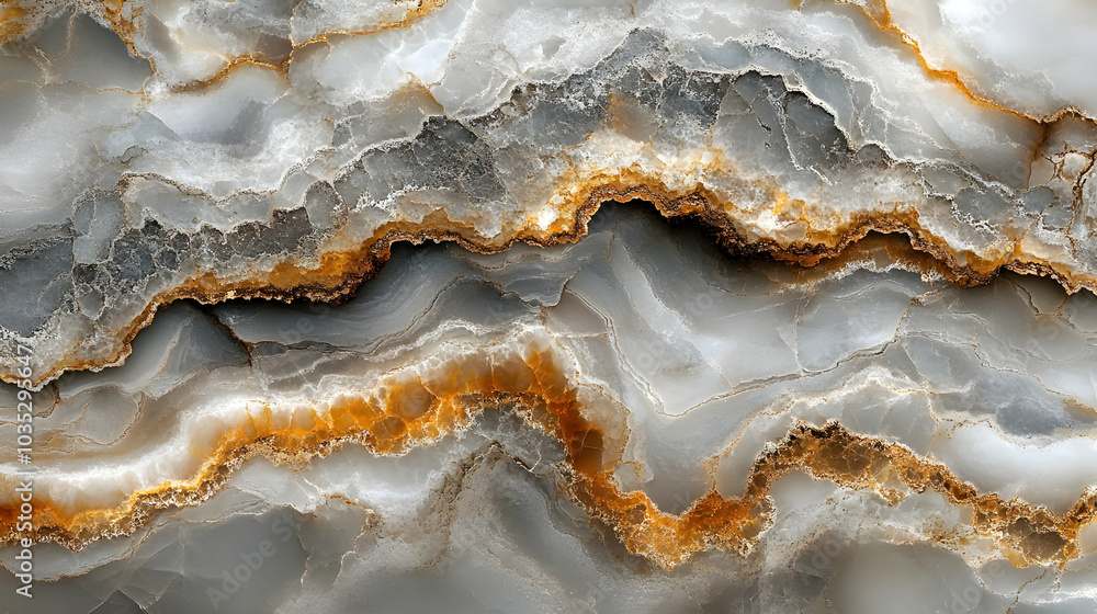 Swirling Gray and Golden Onyx Marble Stone Texture, Close-up Abstract Background Swirling Gray and Golden Onyx Marble Stone Texture, Close-up Abstract Background