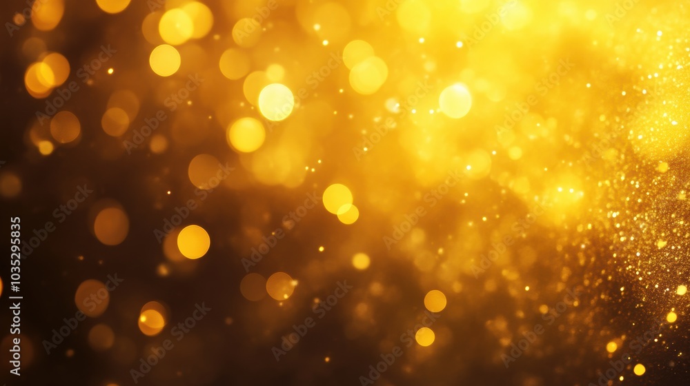 Golden bokeh light background for festive designs Golden bokeh light background for festive designs