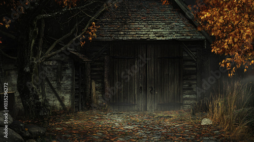 A dilapidated barn with creaking doors and dark secrets.