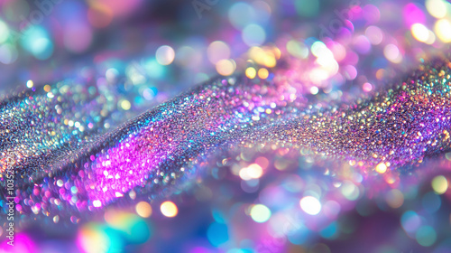 Metallic colorful holographic background 