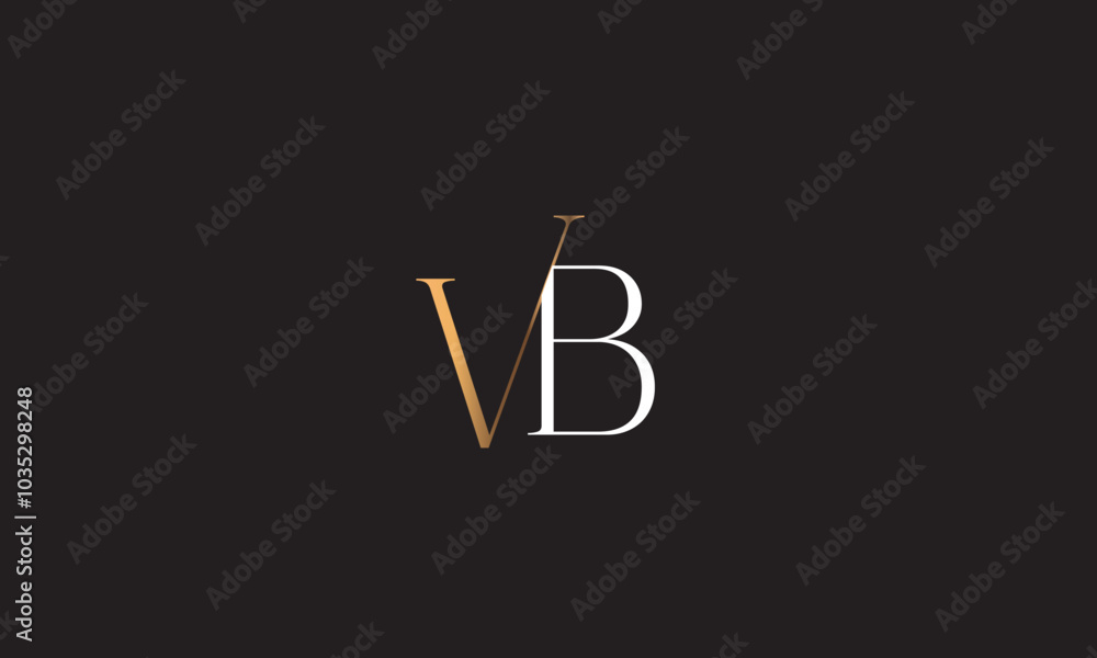 VB, BV , B , V, Abstract Letters Logo Monogram VB, BV , B , V, Abstract Letters Logo Monogram