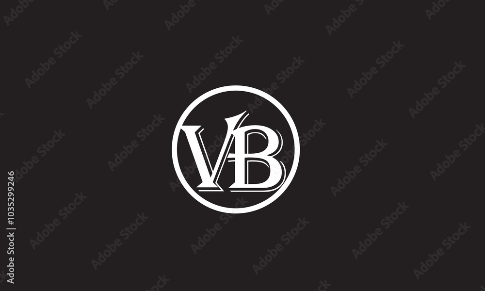 VB, BV , B , V, Abstract Letters Logo Monogram VB, BV , B , V, Abstract Letters Logo Monogram