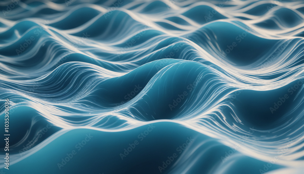 Abstract ice cold landscape | Wavelike art Abstract ice cold landscape | Wavelike art