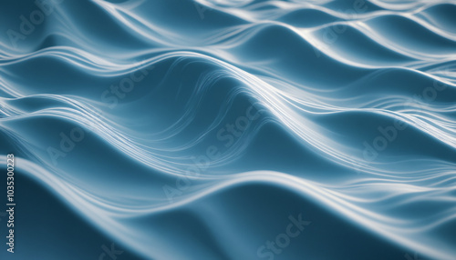 Wallpaper Mural Abstract ice cold landscape | Wavelike art Torontodigital.ca