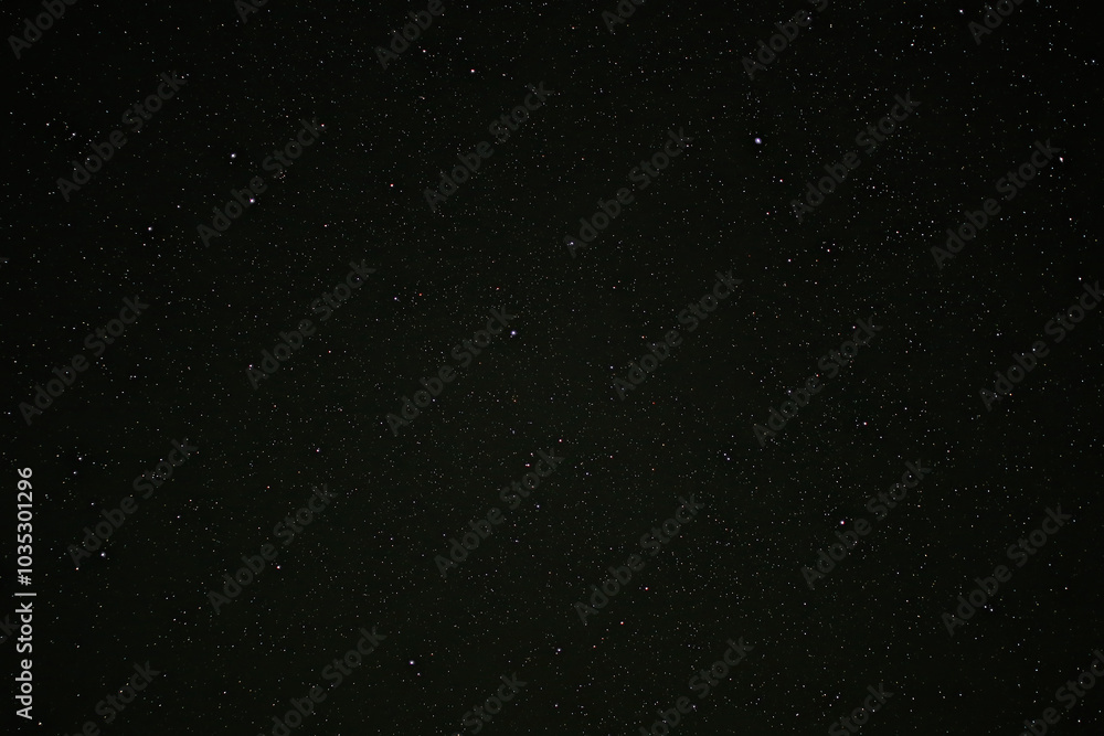 Stars on a clear and black sky