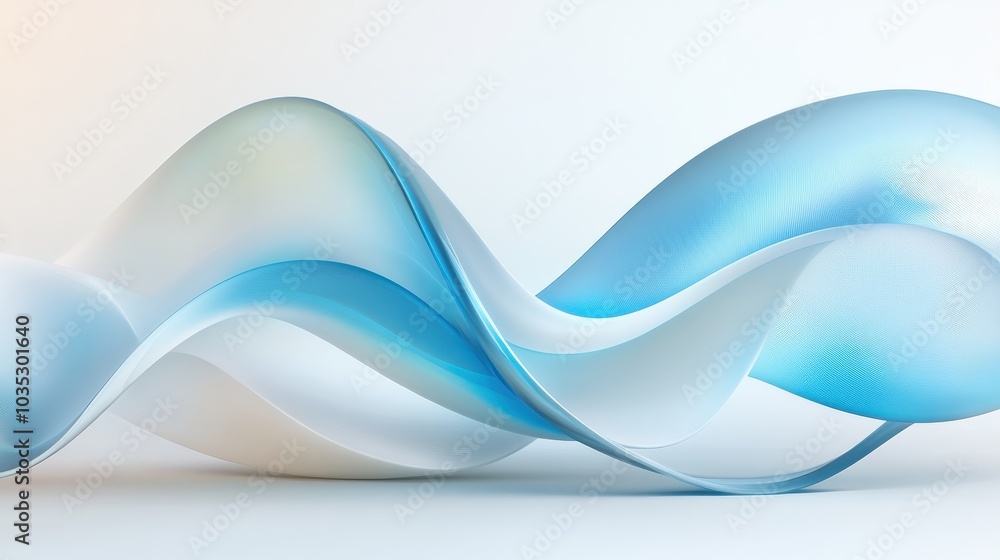 Elegant Blue and White Wave Abstract Design Elegant Blue and White Wave Abstract Design