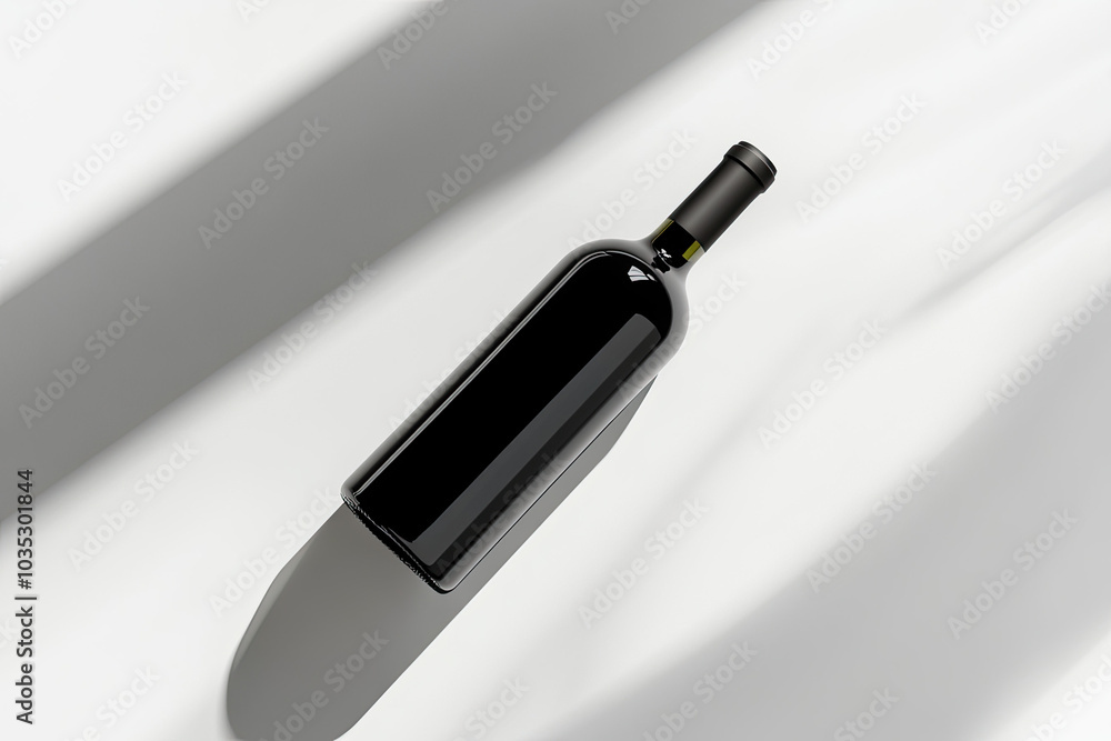 Wine Bottle Mockup, high-end and customizable with realistic high-resolution rendering, ideal for branding, packaging design, and elegant presentations, AI Generative Wine Bottle Mockup, high-end and customizable with realistic high-resolution rendering, ideal for branding, packaging design, and elegant presentations, AI Generative