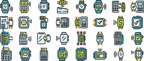 Nfc technology allowing shoppers to make secure and convenient payments using their smartwatches, simplifying transactions and enhancing shopping experiences