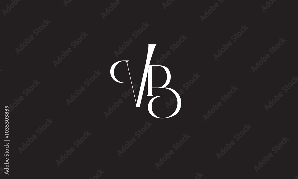 VB, BV , B , V, Abstract Letters Logo Monogram VB, BV , B , V, Abstract Letters Logo Monogram