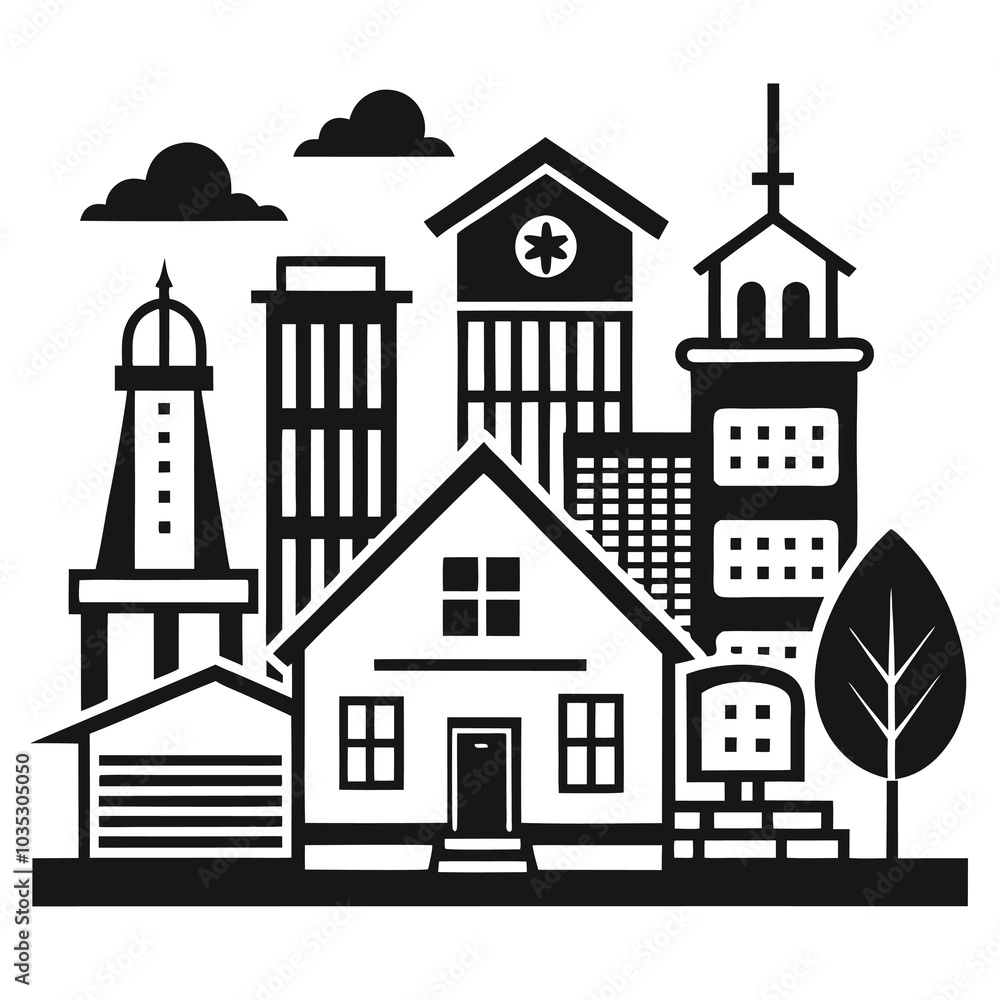 vector illustration of a house vector illustration of a house