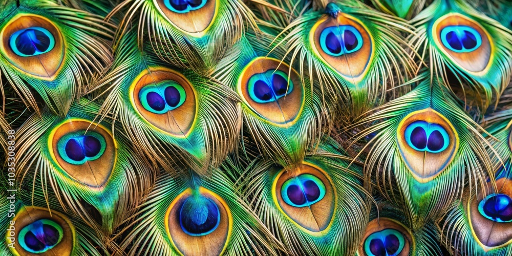 Peacock Feathers Close Up Vibrant Blue and Green Eyes, Peacock feather, Peacock eye Peacock Feathers Close Up Vibrant Blue and Green Eyes, Peacock feather, Peacock eye