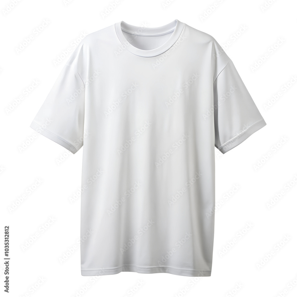 over size white t-shirt isolated on a transparent background over size white t-shirt isolated on a transparent background