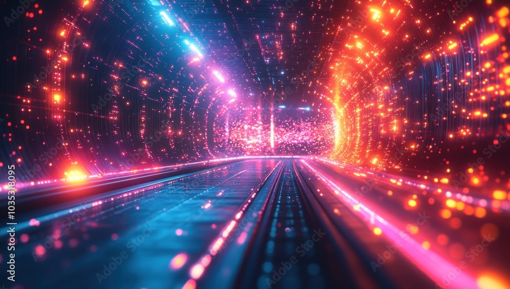 Futuristic Tunnel of Light