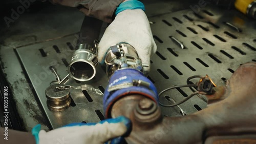 Cargo truck vehicle dpf (Diesel Particulate Filter) filter cleaning process, car emission reduction