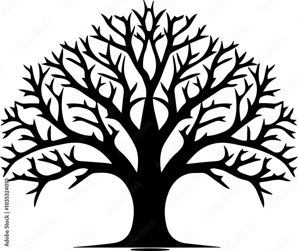 Obraz premium silhouette of tree