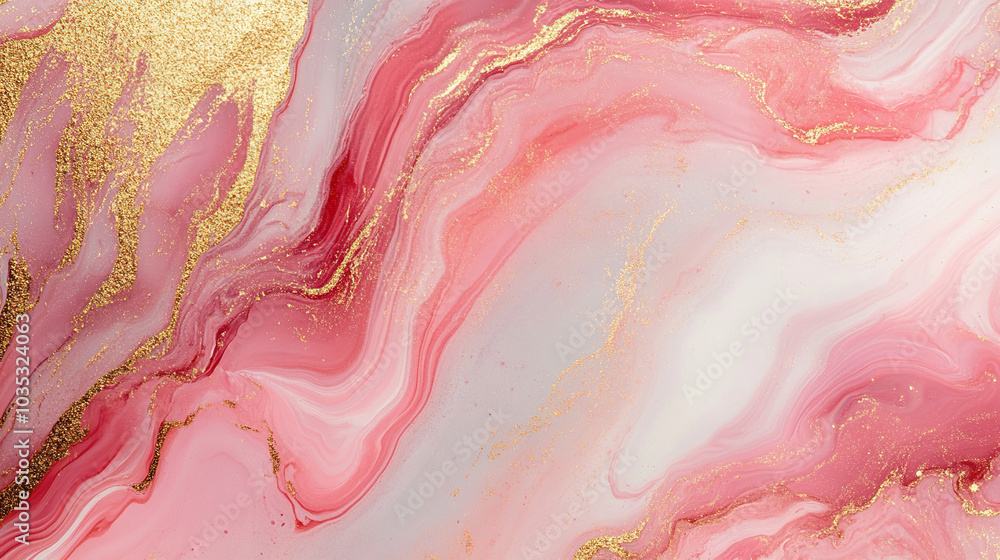 Pink marble pattern with golden accents Pink marble pattern with golden accents