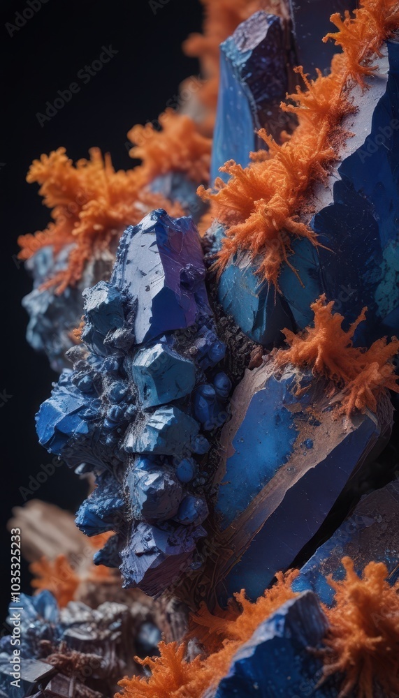 Experience the captivating beauty of Azurite! This striking blue mineral features rich azure hues and unique crystal formations, making it perfect for jewelry, decorative art, and stunning photography Experience the captivating beauty of Azurite! This striking blue mineral features rich azure hues and unique crystal formations, making it perfect for jewelry, decorative art, and stunning photography