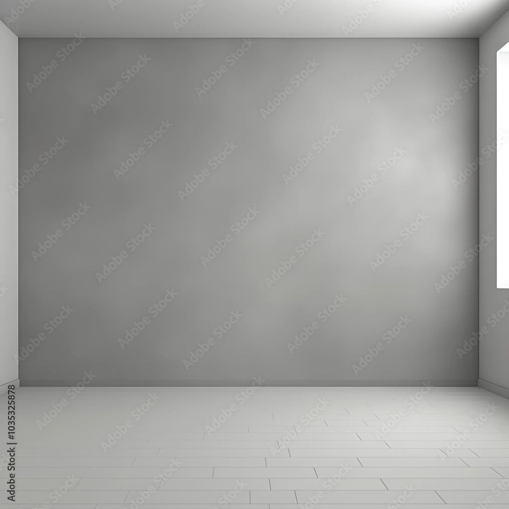 empty white room with wall with white background Generative AI empty white room with wall with white background Generative AI