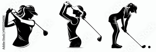 Adjusting Posture A Female Golfer's Technique After Each Shot