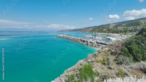 Wallpaper Mural Tropea from a drone, Tyrrhenian Sea, Calabria, Italy, Europe Torontodigital.ca