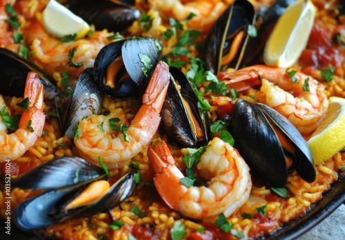 Seafood Paella.