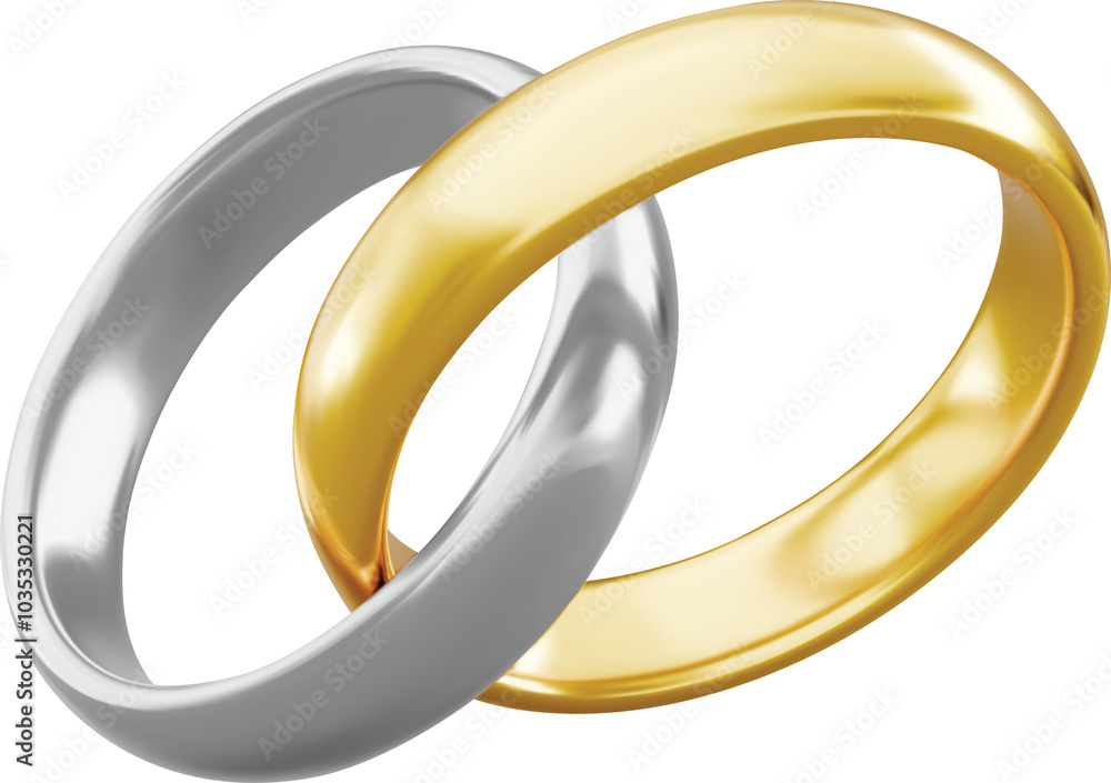 Gold and silver couple ring 3d marriage jewelry Gold and silver couple ring 3d marriage jewelry