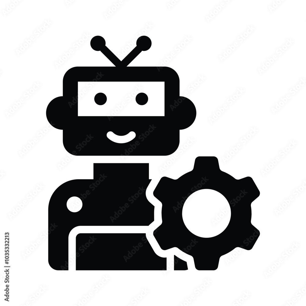 Robotic Engineering, robot setting icon design Robotic Engineering, robot setting icon design