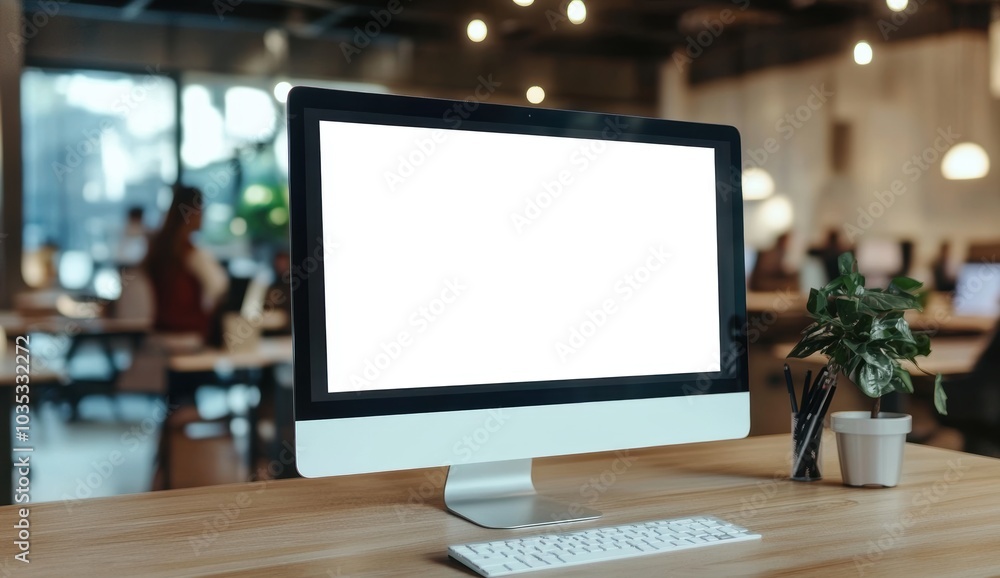 Blank Computer Screen. Blank Computer Screen.