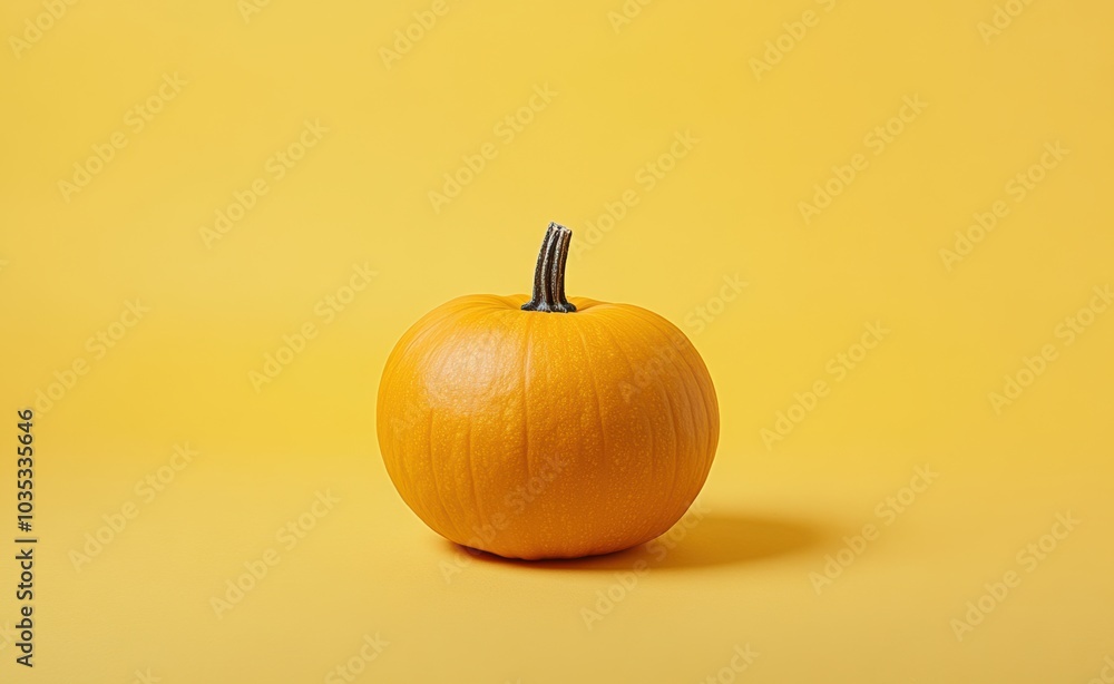 Pumpkin on Yellow. Pumpkin on Yellow.