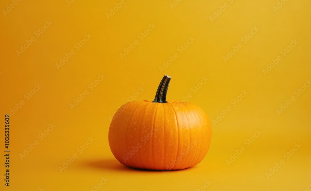 Pumpkin on Yellow. Pumpkin on Yellow.