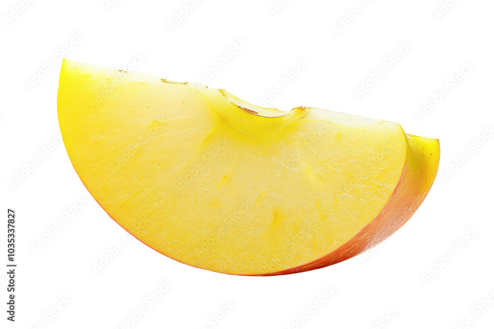 Fresh Half Yellow Apple Slice Isolated on White Background Perfect for Healthy Lifestyle and Nutrition Illustrations Fresh Half Yellow Apple Slice Isolated on White Background Perfect for Healthy Lifestyle and Nutrition Illustrations