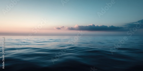 Serene Sunset Ocean Scenery