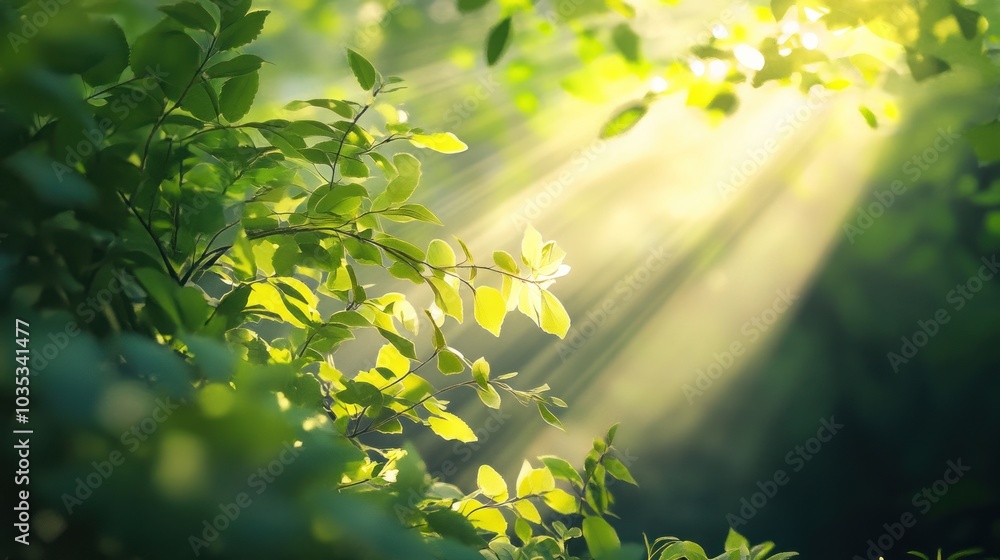 Obraz premium Sunlight Through Leaves