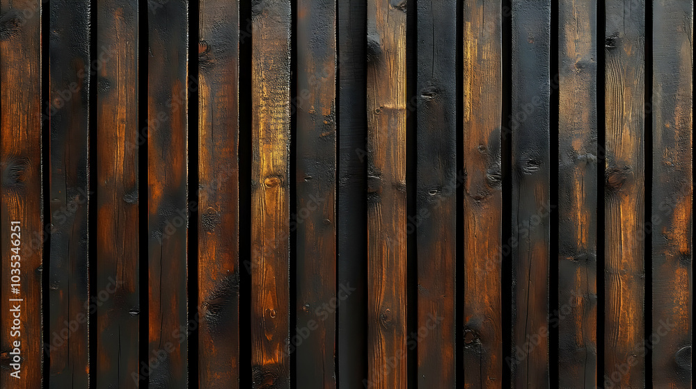 Fototapeta premium Dark Wood Planks Texture - Rustic Background for Design Projects