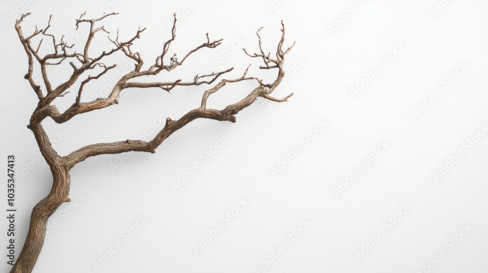 dead branches isolated on white background dead branches isolated on white background