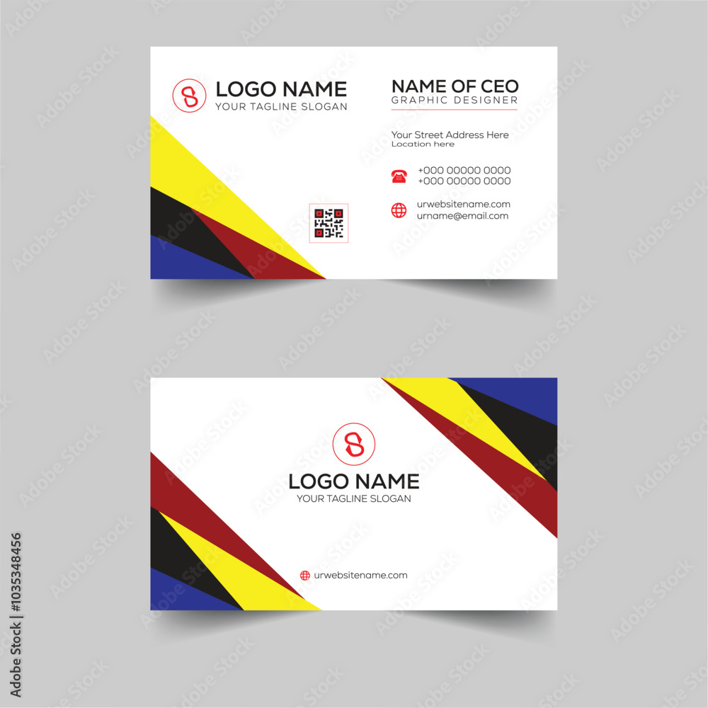 Fototapeta premium Creative Corporate Business Card Design