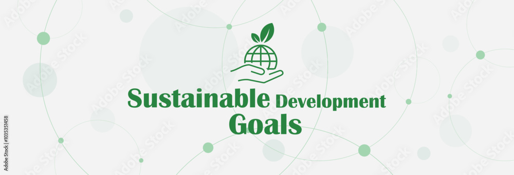 Sustainable Development Goals sign on white background Sustainable Development Goals sign on white background