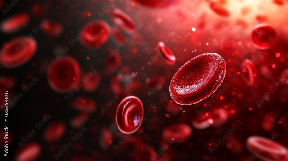 A Close-Up View of Red Blood Cells in Motion A Close-Up View of Red Blood Cells in Motion