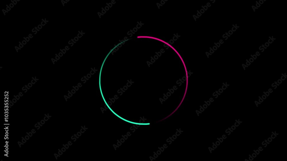 glowing circle on black background animaiton video glowing circle on black background animaiton video