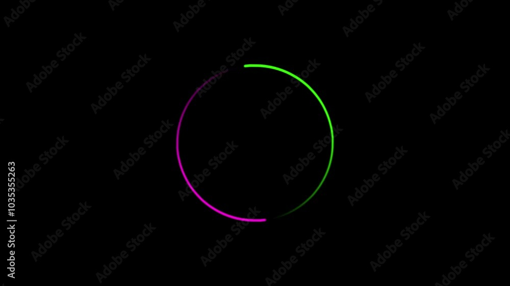 glowing circle on black background animaiton video glowing circle on black background animaiton video