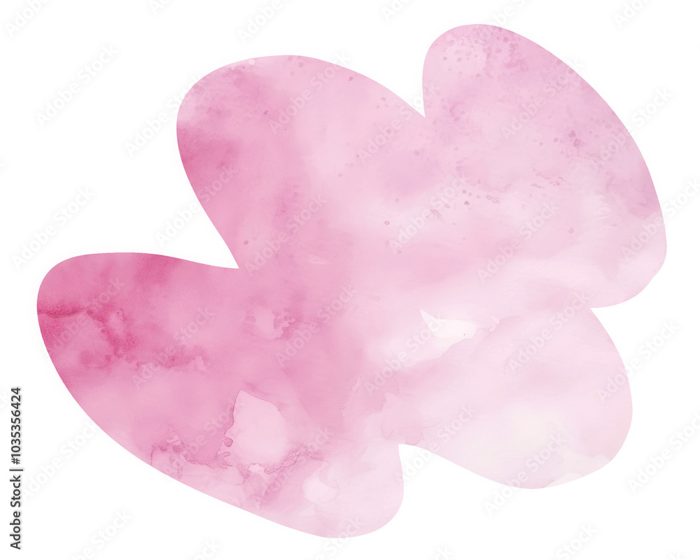 Abstract pink shape png watercolor illustration, transparent background Abstract pink shape png watercolor illustration, transparent background