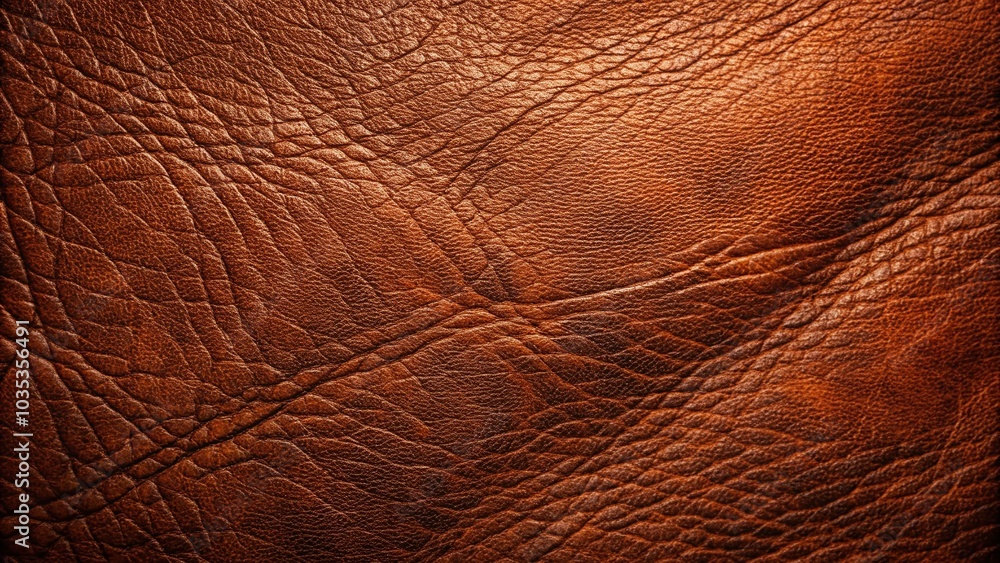 Fototapeta premium Dark Brown Buffalo Leather Texture - High-Quality Panoramic Photography for Interior Design and Fashion