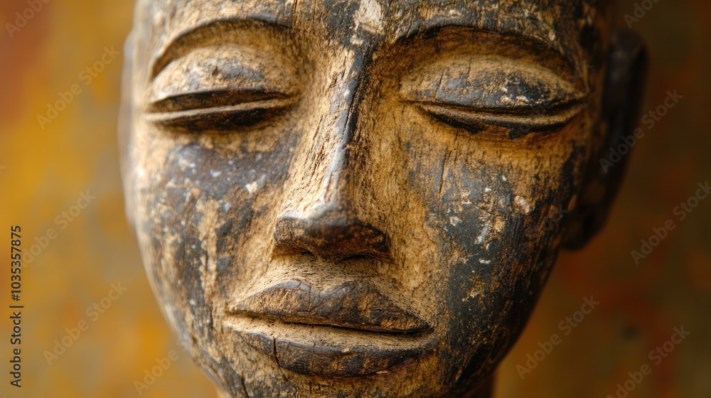 Fang wood mask carving, a traditional art form where masks are created for use in spiritual and communal ceremonies Fang wood mask carving, a traditional art form where masks are created for use in spiritual and communal ceremonies