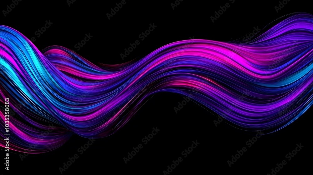 Abstract 3d rendering of twisted lines. Modern background design, illustration of a futuristic shape Abstract 3d rendering of twisted lines. Modern background design, illustration of a futuristic shape
