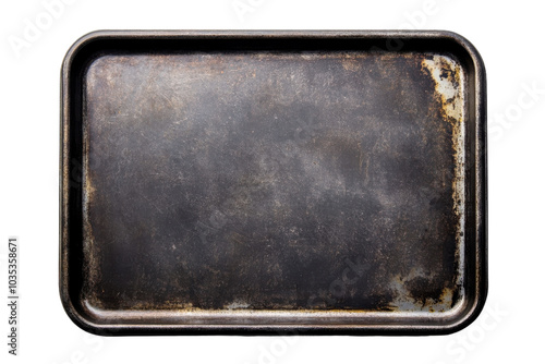 Heavy-Duty Aluminum Baking Sheet for Even Heat Distribution Isolated on Transparent Background